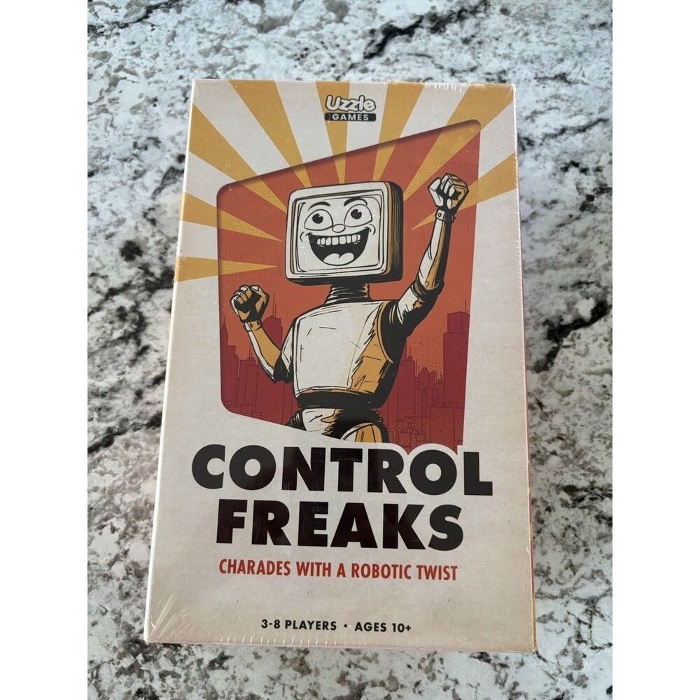 CONTROL FREAKS by Uzzle Games Charades with a Robotic Twist NIBS ages 10+ 3-8 pl